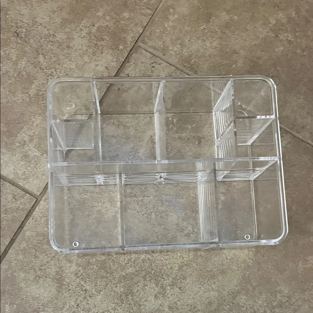 Transparent Makeup Organizer with Multiple Compartments